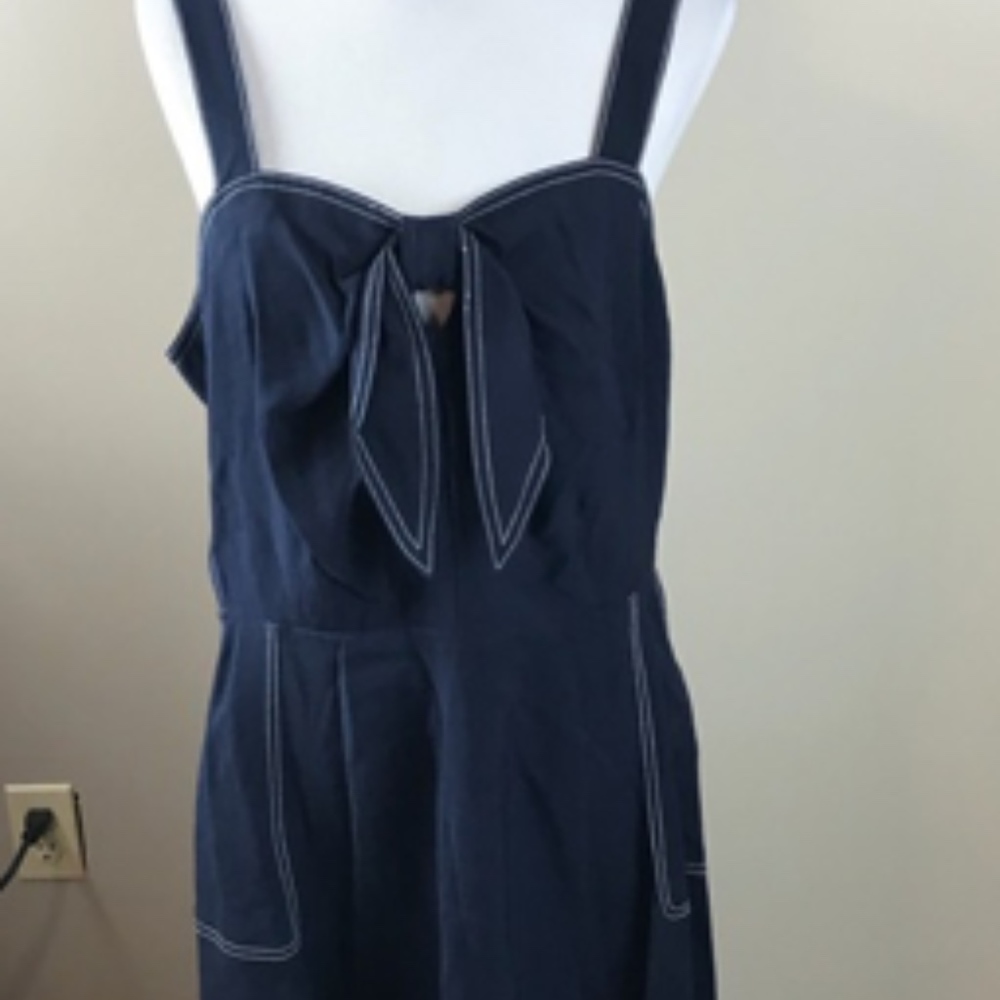 NWT Cute Tie Front Sailor Dress